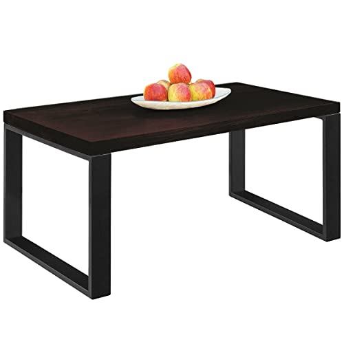 COMIFORT MS11 - Mesa de Centro Salón de Madera de Roble Macizo, Estilo Industrial, mesas auxiliares, mesitas Nido 110x55x45...