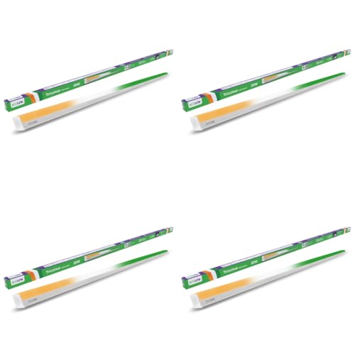 Image of EcoLink 20W Tricolour LED Batten Light | Sleek Slim LED Tube Light | Energy Efficient with Surge Protection | Ideal for Home, Office & Decorative Lighting | 3-in-1 Colour Changing, Pack of 4