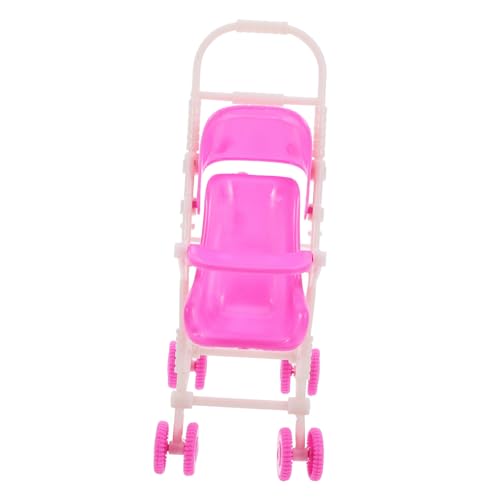 ZUNOXAZ Puppenbuggy für Leichter Puppenwagen aus Robustem für Puppenhaus Rollenspiele Stärkung der Eltern Junge Mädchen Beziehung mit Schaumrädern Kompakte