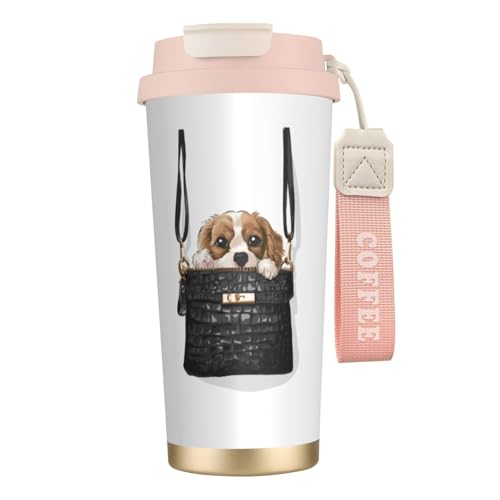 タンブラー 可愛い 犬 おもしろ マグボトル コーヒーカップ 水筒 保温 保冷 ウォーターボトル 蓋付き ストロー付き 直飲み おしゃれ プレゼント