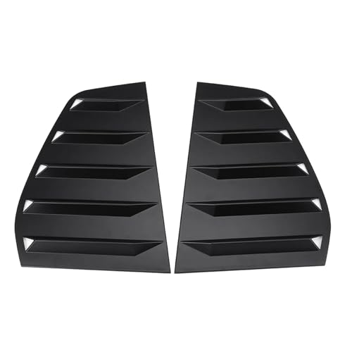 Auto Parts Window Louvers Air Cover Matte Black Compatible for VW Golf Mk6 2010-2014