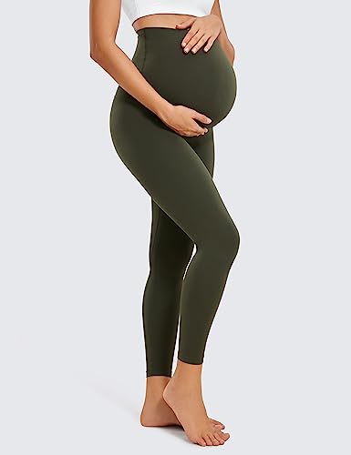 Image of CRZ YOGA Maternity Leggings 25 inch | Butterluxe, Extremely Soft, Gentle Compression, Yoga, Super High Rise, U-shaped Belly, Pregnancy and Postpartum