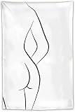 ATAAY Tapisserie 150x200cm dessins d'art au trait nu Hello Helena tapisseries d'art au trait Sexy tapisserie Cool œuvres d'art peinture Art mural