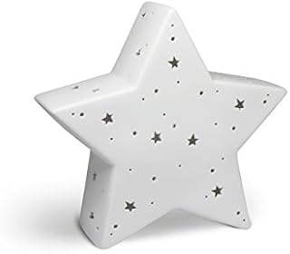 Light-Glow Table Lamp-Star LP010, Porcelain, White, 5060397431905, 27h x 25w x 10d cm