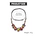 RUIFUU Ceramic Beaded Necklace for Women,Colorful Boho Beaded Necklaces Y2K Hippie Round Beads Strand Necklace Fashion Statement Jewelry for Women