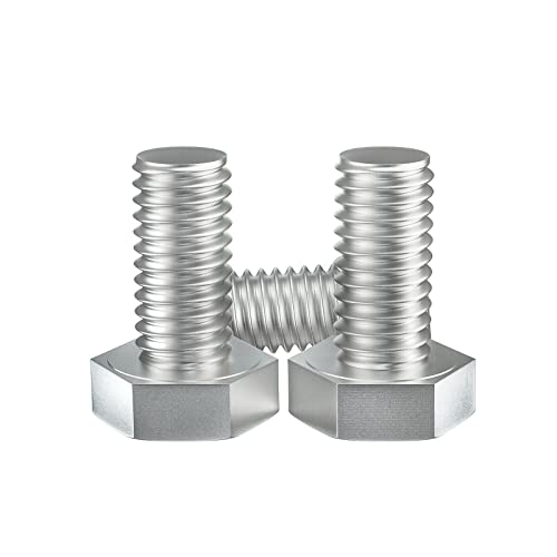 Image of 1 /4-20 x 3 /4 inch (5 /8 to 5 inch Optional) Hex Head Screw Bolt, Stainless Steel 18-8(304), Fully Threaded,15pcs