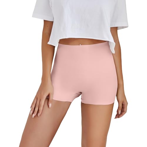 Image of SHARICCA BoyShorts Panties for Women Seamless Soft Boy Shorts Underwear Short Boxer Briefs Anti Chafing Multiple Pack