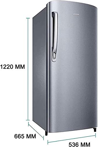 Image of Samsung 192 L 1 Star Direct Cool Single Door Refrigerator Appliance (RR19A20CAGS /NL, Gray Silver, 2022 Model)