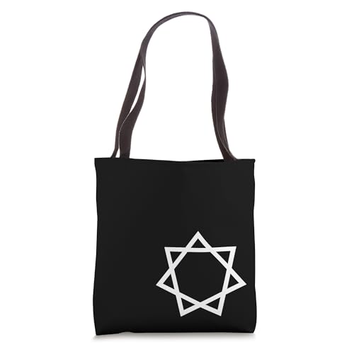 Obtuse Heptagram 7 Pointed Star Seal of Babalon Tote Bag