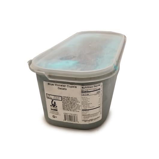 Image of G.S. Gelato Gelato Tub 5 Liter, Pack of 1 (Blue Monster Cookie)