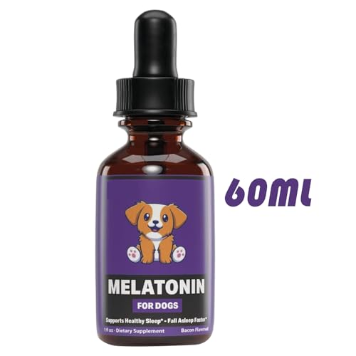 Hunde-Schlaf-unterstützung, 60ml Schlafmittel Für Hunde, Flüssiges Nahrungsergänzungsmittel Zur Unterstützung Eines Gesunden Schlafes Bei Haustieren