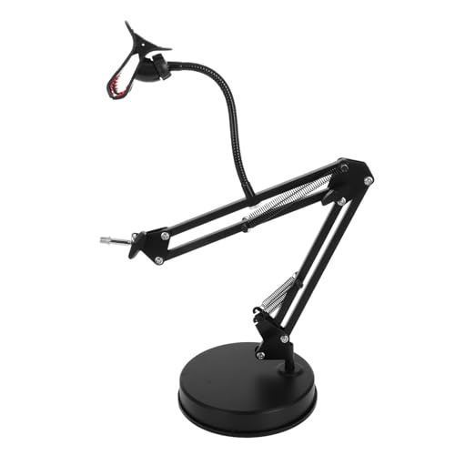 HOMOCONO マイクスタンド マイクブラケット 卓上用マイクホルダー マイクテーブルスタンド 卓上マイクホルダー マイクマウント スタンドマイク ストリーミング アクセサリ Black 金属