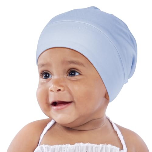 Image of OLESILK Silk Baby Bonnet for 0-6 Months - 100% Mulberry Silk Toddler Hair Bonnet, Adjustable Night Cap for Sleeping