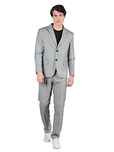 Image of DLANXA Men Solid Slim Fit Single Breasted Formal Blazer