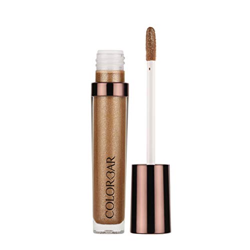 Image of Colorbar Starlit Lip Gloss-Shimmy, Glossy Finish - Gold, 6 ml | Skin Type Combination | Lightweight | Paraben Free | Enriched with Lotus Flower Extract