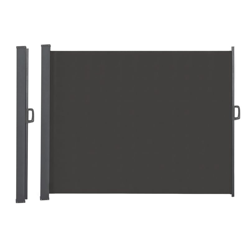 Paravent Extérieur Rétractable 200 X 500 Cm Gris Anthracite - Store Latéral IDMarket