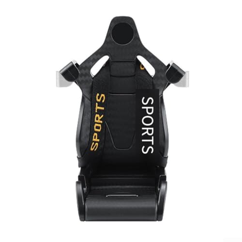 Supporto per telefono compatibile con sedili per una maggiore stabilità e funzionalità da corsa giallo