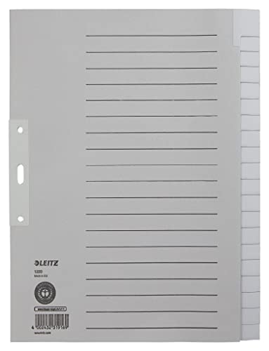 Intercalaires Leitz extra-large de qualité supérieure en gris