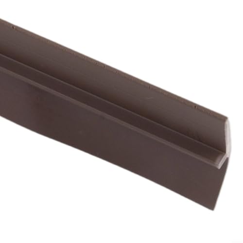 Tira multifuncional de sellado inferior de puerta para aislamiento acústico, protección contra el viento y tapón antipolvo con material de silicona flexible (marrón)