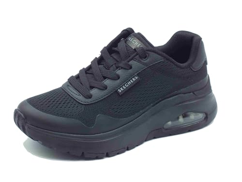 Skechers Uno Flex-Spring On Air, Zapatillas Mujer, Negro, 41 EU