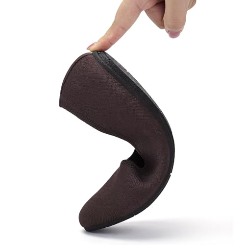 Image of Puxowe Women's Ballet Flats Breathable Knit Slip On Comfortable Round Toe Walking Shoes with Arch Support Insole for Work