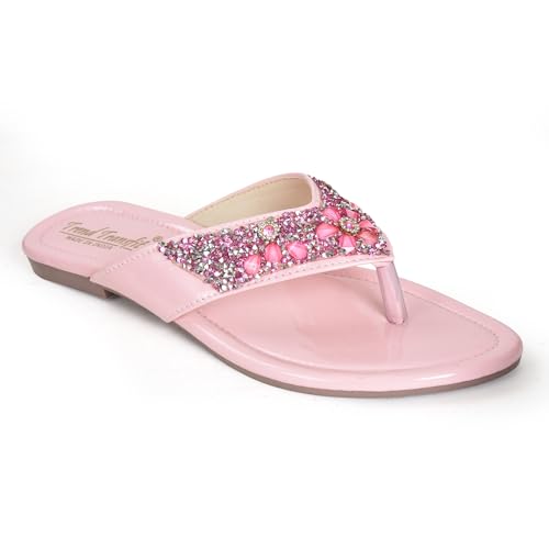Image of Rehan Traders Stylish Women's Multicolor Flats Snadal| Comfortable, Lightweight, Anti Slip|SL 141