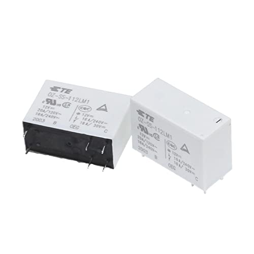 Relais OZ-SS-112LM1F 16A 240V 6 broches normalement ouvert pour communication lot de 10 pièces