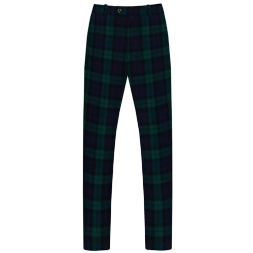 Mens Tailored fit Trousers - Various Scottish Tartans - Expandable Waist Band - Chinos Golf Trouser - Wedding Gift3