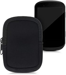 kwmobile Case Compatible with Garmin Edge 530/830 - Protective Zippered Pouch Holder for Bike GPS - Black