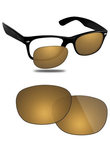 Verres polarisés de rechange Fiskr pour lunettes RayBan Wayfarer RB2132 55mm anti chocs
