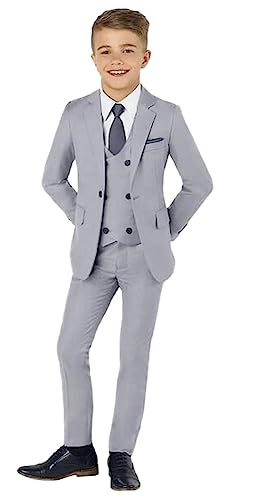 Traje de fiesta para niños ideal para bodas y celebraciones elegantes de tres piezas