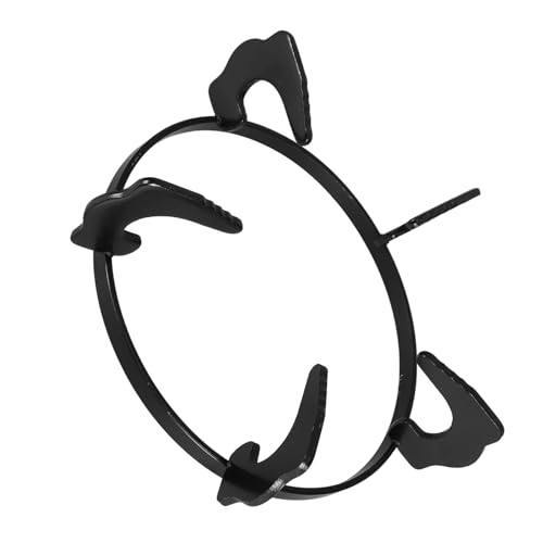 HOMSFOU Support De Poêle À Gaz En Fonte Rectangulaire 8.58 Pouces Antidérapant Rack De Poêle Stable Accessoire Pour Cuisinière Gaz Intérieur Facile À Installer