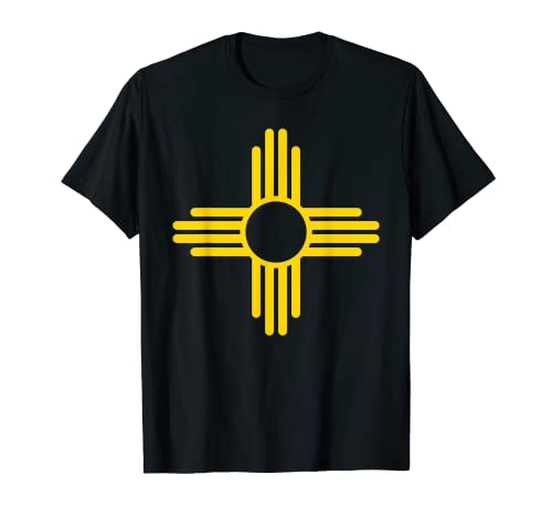 Nuevo México Bandera Amarillo Zia Sol Símbolo Hombres Mujeres Regalo Camiseta