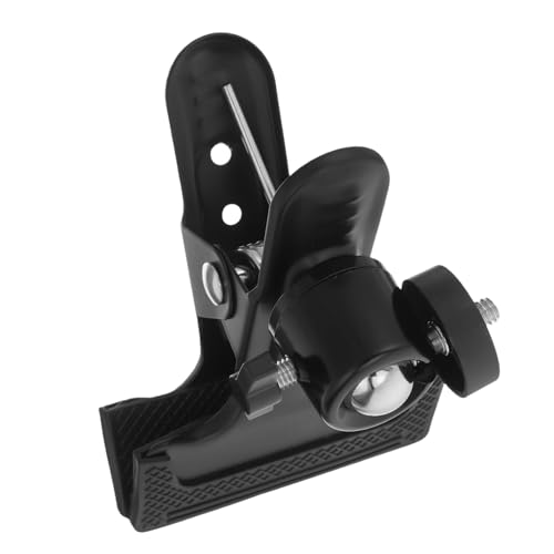 KOMBIUDA 360grado Abrazadera Fuerte Metálica Grados para Cámara con Tornillo De Estudio y Transmisión para Clip De Cámara Réflex y DSLR