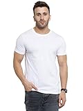 Scott International Mens 100% Cotton Biowash Round Neck T-shirt (FBAbsh4_XXL, White)