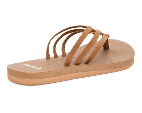 Image of Sanuk Women's Yoga Sandy | Yoga Mat Footbed | Flip Flops for Women | Yoga Sandals For Women