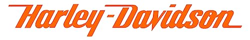 Harley Davidson Orange – Autocollant en vinyle 18 cm L x 2,5 cm H