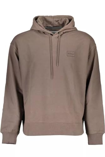 Calvin Klein Shrunken Badge sweat à capuche noir pour femme au style minimaliste moderne