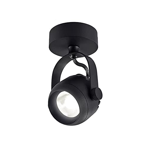 Spot de plafond ajustable noir pour un éclairage d'accentuation