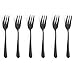 Produktbild Amefa AUSTIN Kuchengabel Besteck Set 6-teilig | sylisches Design | Edelstahl Kuchengabeln 6 Stück mit PVD Veredelung | Schwarz satiniert | 14,3 cm | rostfrei & spülmaschinenfest