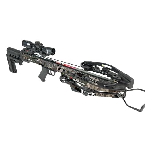 Killer Instinct LOGIX 435 Crossbow Kit 435 FPS 210 LB Draw Weight - LET-Down DE-Cocking Triggerbox with X CAM System and Illuminated 4x32 Scope