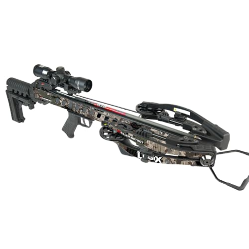 Killer Instinct LOGIX 435 Crossbow Kit 435 FPS 210 LB Draw Weight - LET-Down DE-Cocking Triggerbox with X CAM System and Illuminated 4x32 Scope by Killer Instinct - Used condition - US$413.25