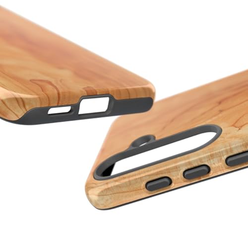 Coque Samsung S25 grain bois marron contre rayures et chocs