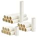 24 White Cardboard Tubes for Crafts, Empty Paper Rolls, Cylinders in 3 Sizes for DIY Art Projects (10.2, 15.2 and 25.4 cm)