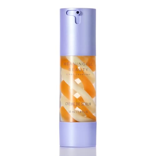 Meaningful Beauty Crème De Serum, Melon Extract Night Moisturizer, orange