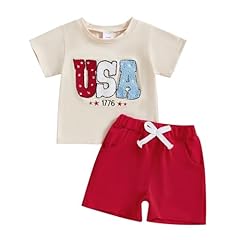 Khaki Red 4th of July Set