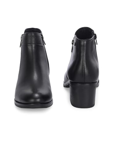 Image of Delize Brown women Mid Heel derby Boots 67123