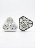 Kombi Unterputz Steckdose Auf einem sokel Einsat 3-fach Schukosteckdosen für Wanddose 62 mm (3-fach)