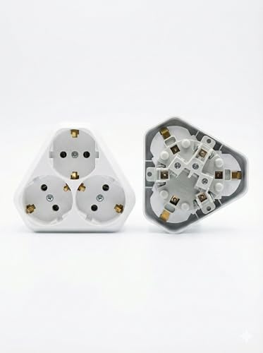 Kombi Unterputz Steckdose Auf einem sokel Einsat 3-fach Schukosteckdosen für Wanddose 62 mm (3-fach)