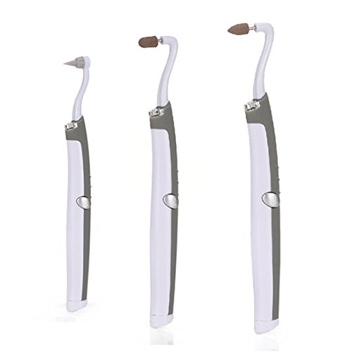 Teeth Whitening Polishing Stain Removing Kit - 3 Heads Built in LED Vibration Dental Tools